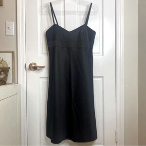 Vintage Banana Republic Black Strap Midi Dress From Summer 2004 Y2K Size…